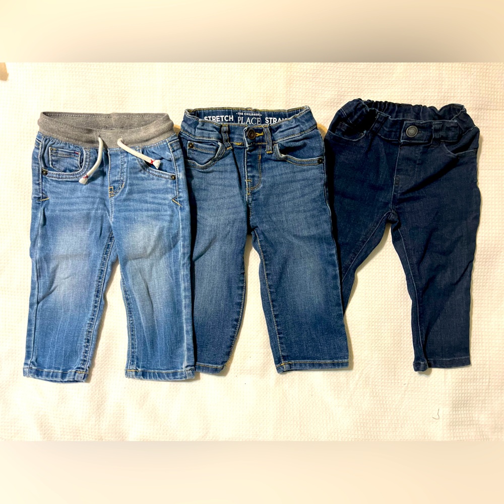 12-18M boys jeans bundle of 3 pairs
